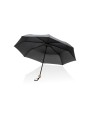 4DO 20.5" Impact AWARE™ RPET 190T Pongee Bambus Mini-Schirm Regenschirm personalisierbar