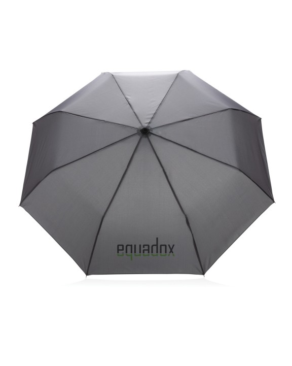 4DO 20.5" Impact AWARE™ RPET 190T Pongee Bambus Mini-Schirm Regenschirm personalisierbar
