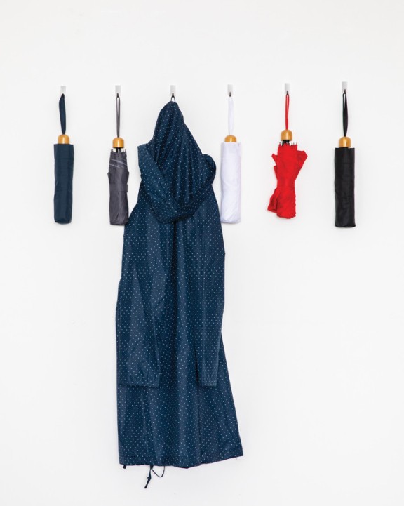 Parapluie personnalisable 4DO Mini parapluie 20.5" rPET 190T poignée bambou Impact AWARE