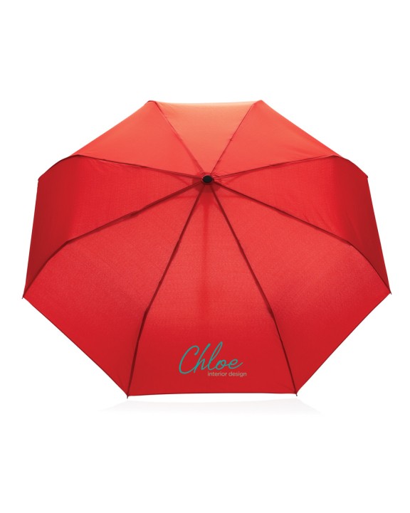 Parapluie personnalisable 4DO Parapluie 21" automatique rPET 190T et bambou Impact AWARE™
