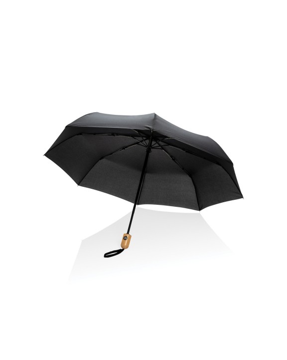 Parapluie personnalisable 4DO Parapluie 21" automatique rPET 190T et bambou Impact AWARE™