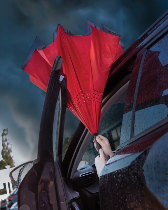 Parapluie personnalisable 4DO Parapluie réversible 23" en rPET 190T Impact AWARE™