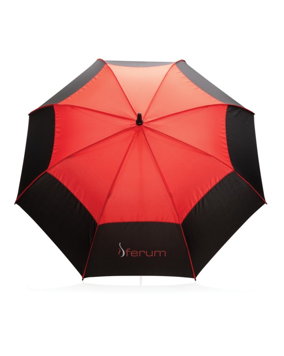 4DO 27" Impact AWARE™ RPET 190T Auto-Open Stormproof-Schirm Regenschirm personalisierbar
