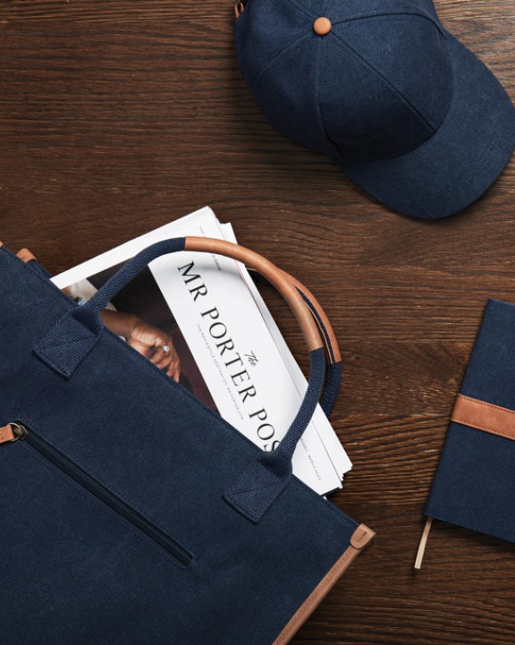 VINGA VINGA Bosler Büro-Tasche aus RCS recyceltem Canvas Tasche personalisierbar