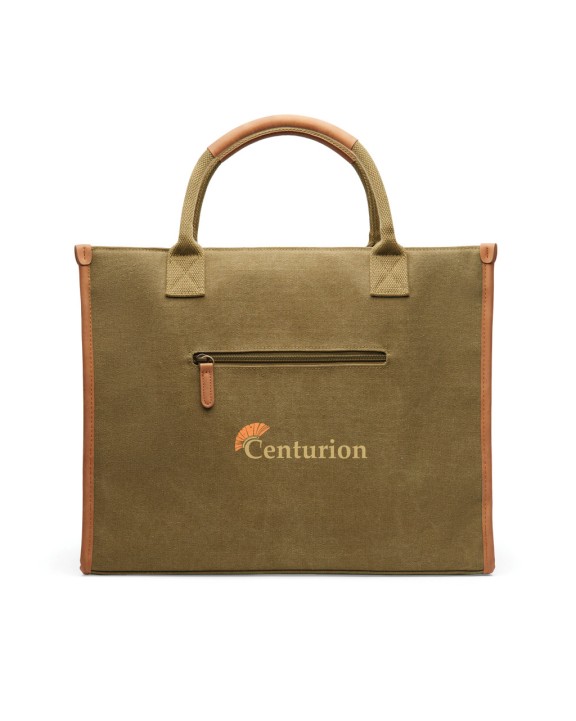 VINGA VINGA Bosler Büro-Tasche aus RCS recyceltem Canvas Tasche personalisierbar