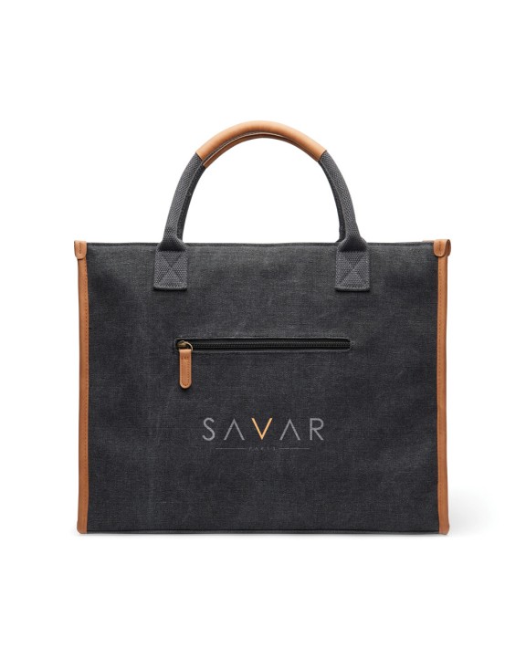 VINGA VINGA Bosler Büro-Tasche aus RCS recyceltem Canvas Tasche personalisierbar