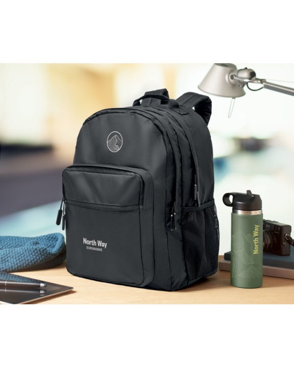 4DO Laptop-Rucksack 300D RPET Tasche personalisierbar