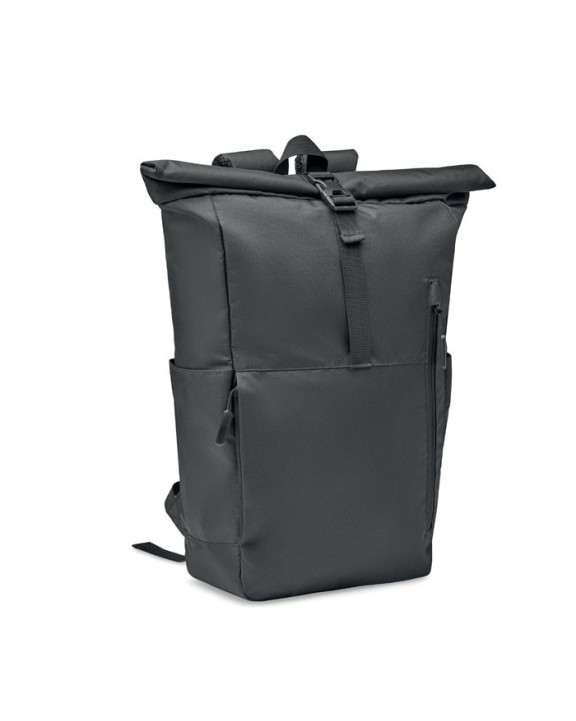4DO Rolltop-Rucksack 300D RPET Tasche personalisierbar