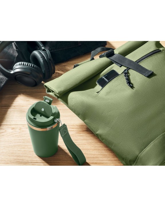 4DO Rolltop-Rucksack 600D Tasche personalisierbar
