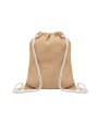 4DO Jute Beutel mit Kordelzug Tasche personalisierbar