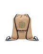 4DO Jute Beutel mit Kordelzug Tasche personalisierbar