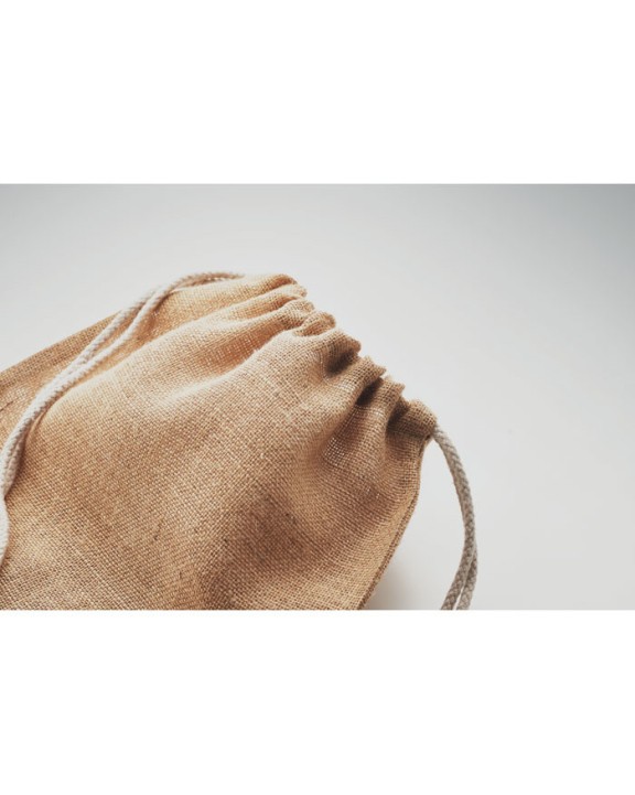 4DO Jute Beutel mit Kordelzug Tasche personalisierbar