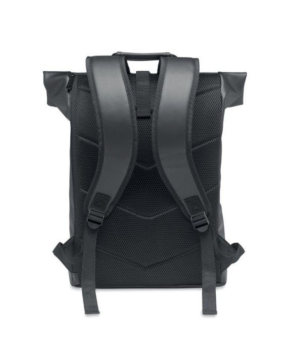 4DO 15" Rolltop-Rucksack PU Tasche personalisierbar