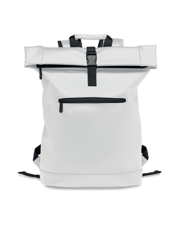 4DO 15" Rolltop-Rucksack PU Tasche personalisierbar