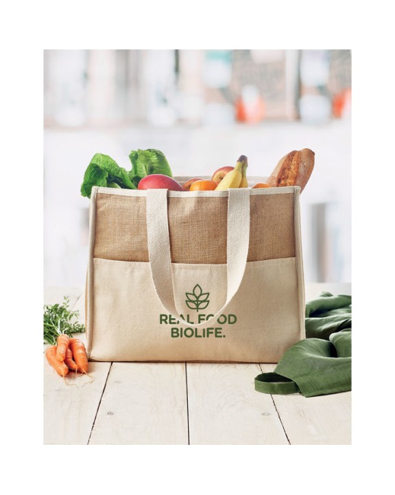 Sac & bagagerie personnalisable 4DO Sac shopping en toile et jute