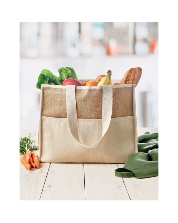 Sac & bagagerie personnalisable 4DO Sac shopping en toile et jute