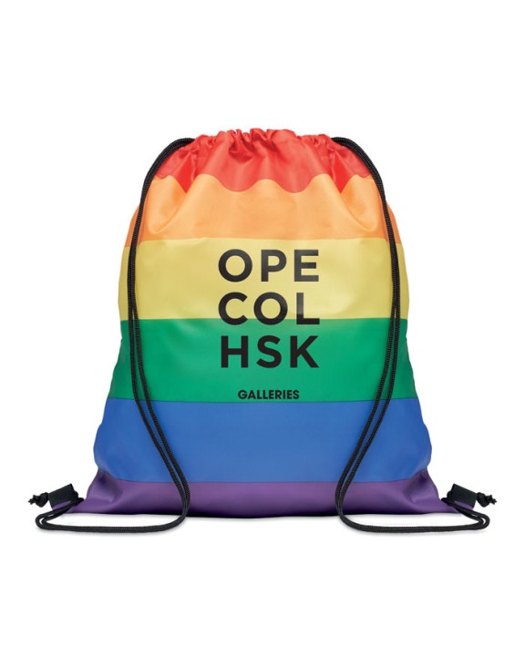 Sac & bagagerie personnalisable 4DO Sac à cordon arc-en-ciel  RPET