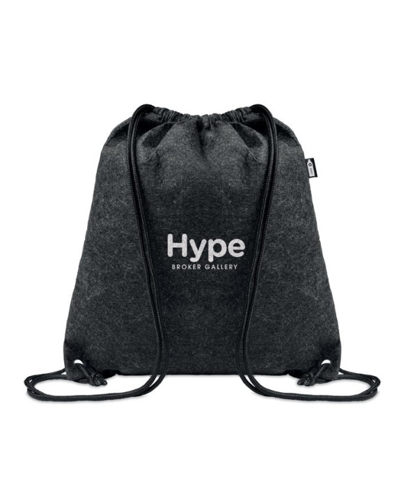 4DO Beutel mit Kordelzug RPET-Filz Tasche personalisierbar