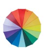 4DO Regenschirm regenbogenfarbig Regenschirm personalisierbar