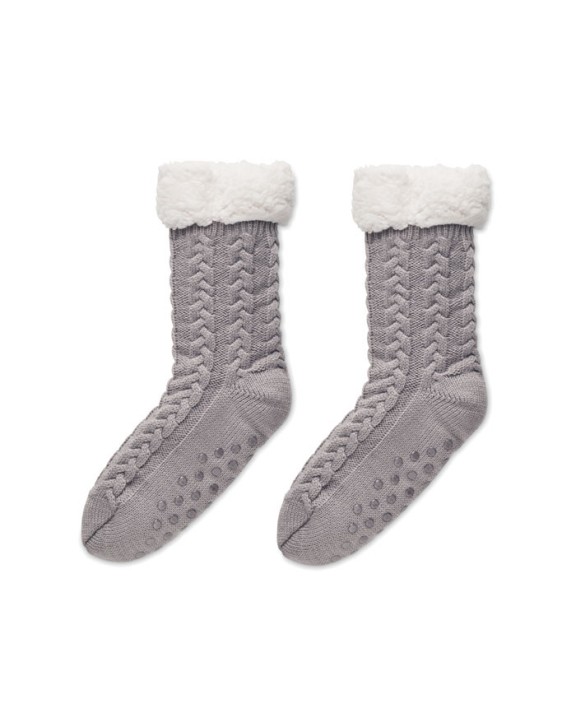 4DO Anti-Rutsch-Socken Gr. M Plaid personalisierbar