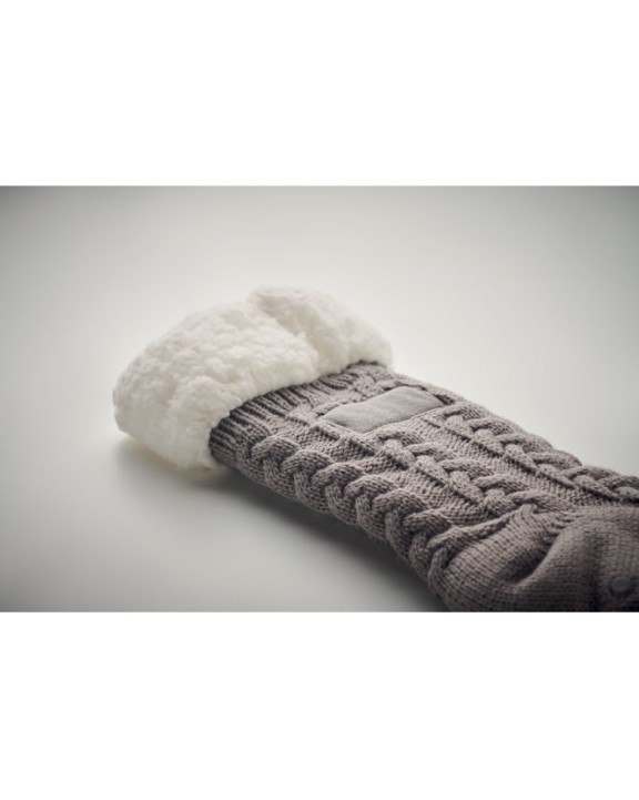 4DO Anti-Rutsch-Socken Gr. L Plaid personalisierbar