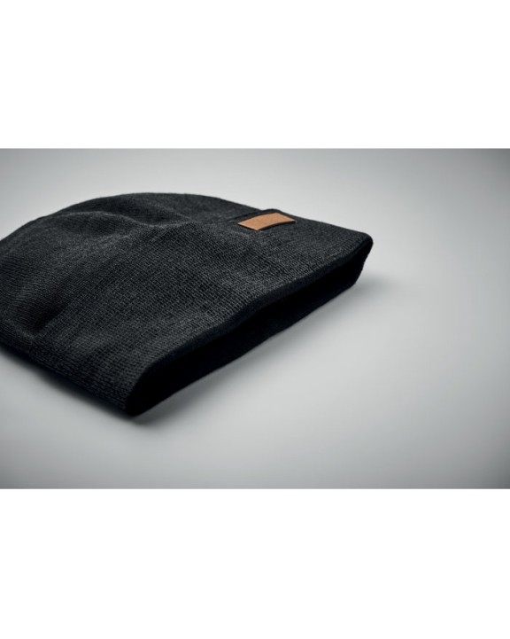4DO Doppellagige Beanie Acryl Mütze, Schal & Handschuh personalisierbar