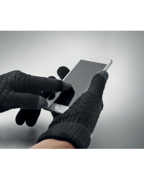 Bonnet, Écharpe & Gant personnalisable 4DO Gants tactiles en RPET