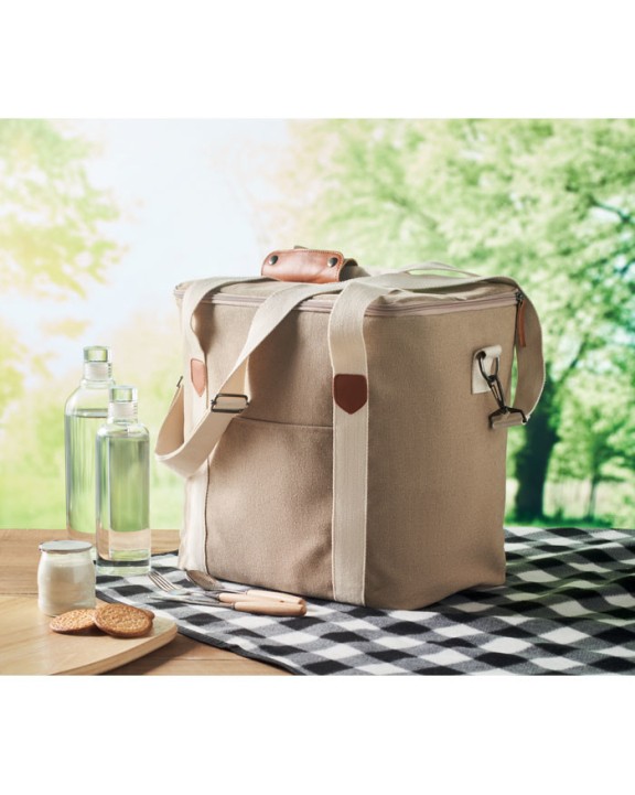 4DO Große Kühltasche Canvas Tasche personalisierbar