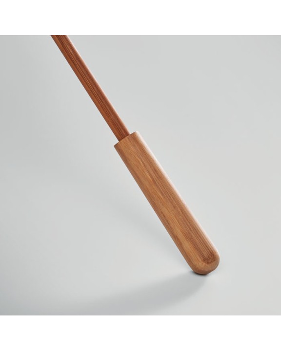 4DO 23,5" RPET/Bambus Regenschirm Regenschirm personalisierbar