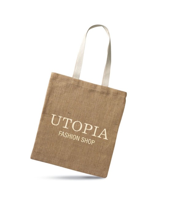 4DO Jute Einkaufstasche Tasche personalisierbar