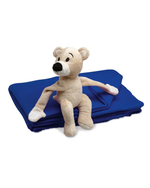 Fleecedeken 4DO Fleece deken met beer voor bedrukking &amp; borduring