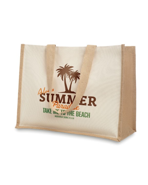 4DO Jute/Canvas Shopper  Tasche personalisierbar