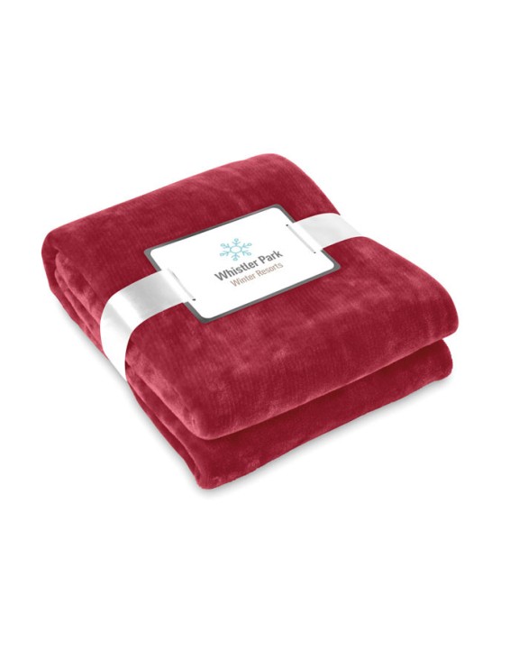 Plaid personnalisable 4DO Flanelle blanche