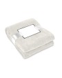 Plaid personnalisable 4DO Flanelle blanche