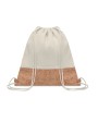 4DO Beutel mit Kordelzug Kork Tasche personalisierbar