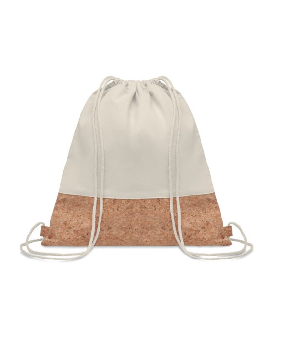 4DO Beutel mit Kordelzug Kork Tasche personalisierbar