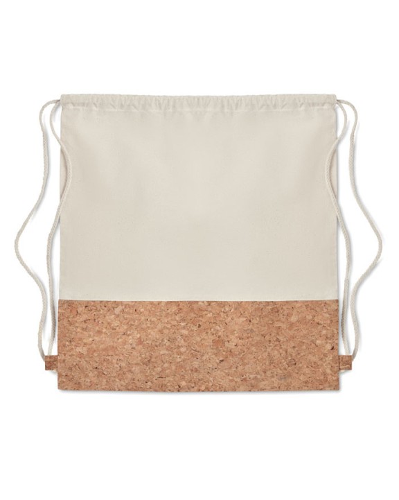 4DO Beutel mit Kordelzug Kork Tasche personalisierbar