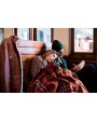 4DO RPET Fleece-Reisedecke Karo Plaid personalisierbar