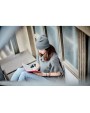 4DO Beanie mit Umschlag RPET Mütze, Schal & Handschuh personalisierbar