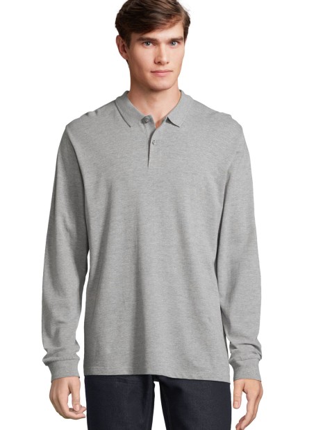 Polos à personnaliser SOL'S PLANET LSL gris chiné