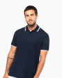 Polo personnalisable KARIBAN Polo homme manches courtes à liserés contrastés