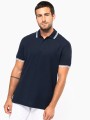 Polos à personnaliser KARIBAN Polo homme manches courtes à liserés contrastés 