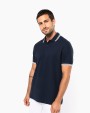 Polo personnalisable KARIBAN Polo homme manches courtes à liserés contrastés