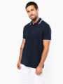 Polos à personnaliser KARIBAN Polo homme manches courtes à liserés contrastés 