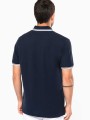 Polos à personnaliser KARIBAN Polo homme manches courtes à liserés contrastés 