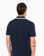 Polo personnalisable KARIBAN Polo homme manches courtes à liserés contrastés