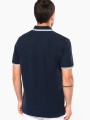 Polos à personnaliser KARIBAN Polo homme manches courtes à liserés contrastés 
