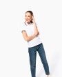 Polo personnalisable KARIBAN Polo femme manches courtes à liserés contrastés