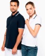 Poloshirt KARIBAN Damespolo met korte mouwen en contrasterende bies voor bedrukking &amp; borduring