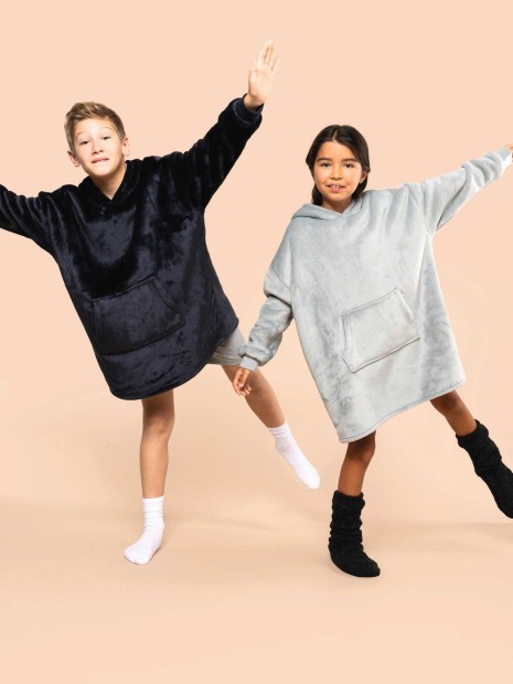 Vestes à personnaliser KARIBAN Plaid poncho enfant 